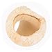 balacoo Small Hideout Tunnel Natural Birch Hamster Guinea Pig Exploration Tube for Rats and Similar Pets Safe Cozy Retreat for Napping and Hiding