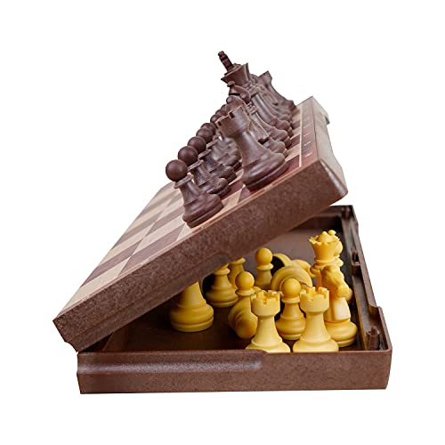 Image of Chess Board Set Wood Like Magnetic 12X12 Inch Foldable Square (Woodlike Magnetic 12X12 Inch), Kids