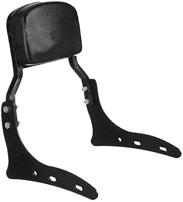 SGTB Backrest Support Pillion Black Cushion Back Rest Black Bar Compatible with Bike Classic Standard Electra 350 500