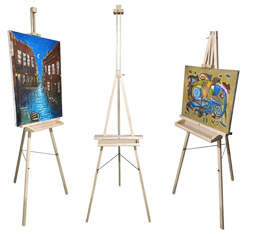 La mejor selección de Caballetes los 5 más buscados. 49 Caballete De Campo 195 Cm De Madera Con Charola para Arte Pintura y Expos