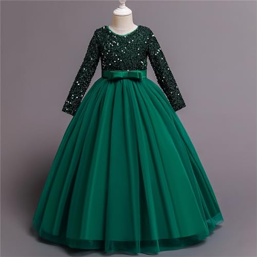 Long Sleeve Ba𝐥l Gown Girls Toddler Baby Girls Birthday Tulle Princess Dress Party Tutu Dresses2