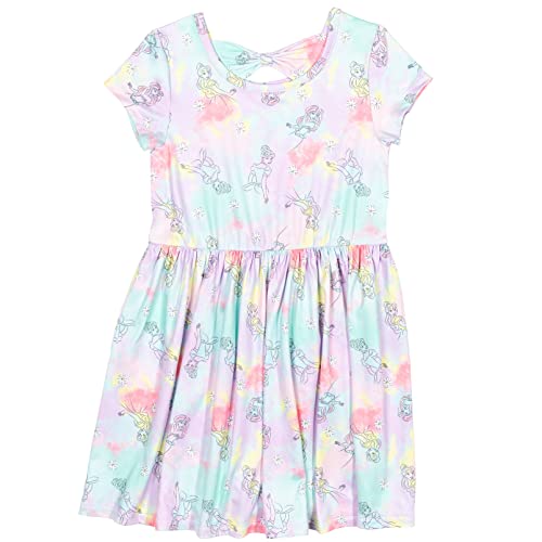Disney Princess Ariel Snow White Rapunzel Girls 2 Pack Fashion Short Sleeve Dresses3