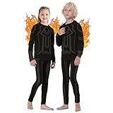 FEIXIANG Thermal Underwear for Kid, Long Johns Sets Base Layer Long Sleeve Shirts & Pants Boys Winte
