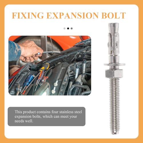 4 tornillos de expansión M8x80 de acero inoxidable miniatura 7