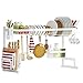 PUSDON Over Sink Dish Drying Rack Stainless Steel, Adjustable Large Dish Drainer for Storage Kitchen Organization White 2 Tier - Standard(26
