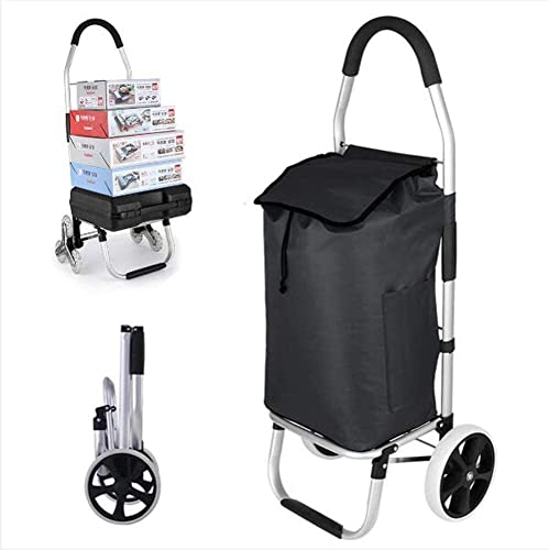 Einkaufstrolley Klappbar Einkaufswagen Faltbarer Einkaufswagen Solide Mit Wasserdichter Tasche 50L Multifunktionaler…