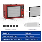 OUKEETO Portable Air Filtration System - Tabletop Dust Collectors (580-780CFM) for Woodworking, Movable Air Filter with Strong Vortex Fan, Benchtop Dust Collection Systems for Garage Works Shop