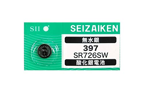 SEIZAIKEN セイコーインスツル製 無水銀 時計用酸化銀電池 SR726SW/397 1個