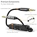 Cubilux 3.5mm TRS Line to Microphone Attenuator Cable, 3-Level (-10dB/-20dB/-30dB) Attenuation MIC Cord for DSLR Camera, Camcorder, 1 Feet
