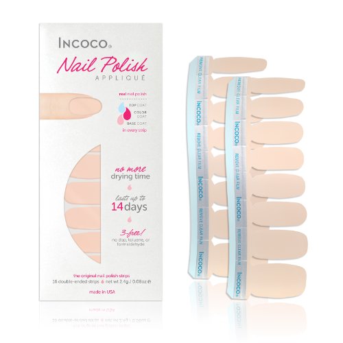 Incoco Nail Polish Strips, Sheer Nail Color, Peony Incoco Nail Polish Strips, Sheer Nail Color, Peony