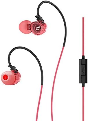 MEE audio Sport-Fi M3P In-Ear Headphones with Memory Wire and Inline Microphone and Remote (Pink)