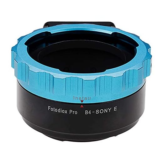 Fotodiox Pro Lens Mount Adapter Compatible with B4 (2/3") ENG Cine Lenses on Sony E-Mount Cameras