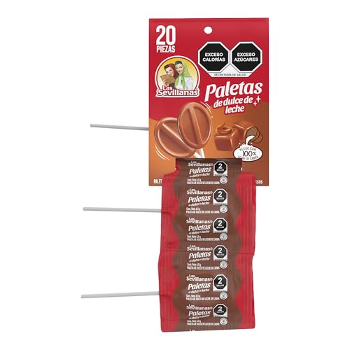 Catálogo para Comprar On-line Dulce Vita los más solicitados. 31 LAS SEVILLANAS TIRA DE PALETAS DULCE DE LECHE 20PZ 130G