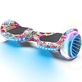 XERATH All Terrain hoverboards for a 7-12 year old , Bluetooth Speakers self-balancing control system, bright LED lights and flashing wheels,hoverboard adult UL2272 Safety Certification for all ages (UNICORN)