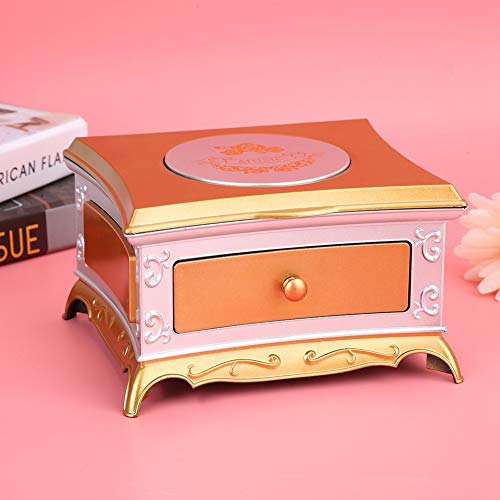 Preisvergleich Produktbild Fournyaa Spieluhr, Spieluhren Musik Schmuckschatulle Musik Schmuckschatullen, Mädchen Spieluhr für Spielzeug Geschenk(Silver White)