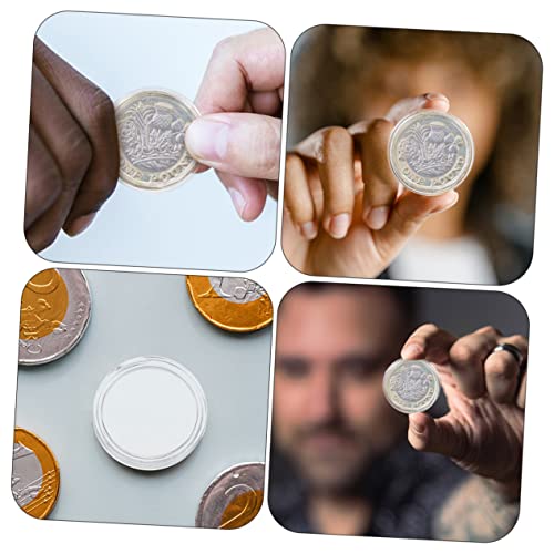 100 piezas cápsulas para monedas transparentes miniatura 7