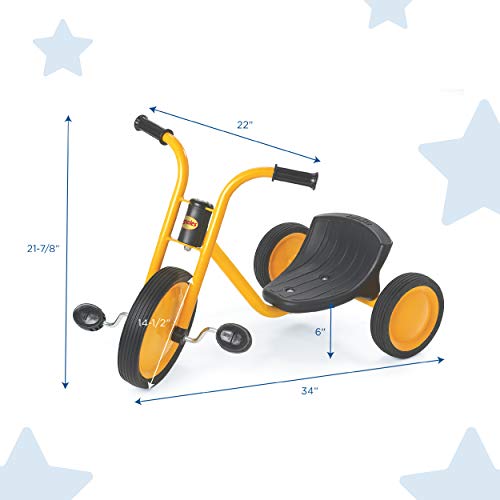 Angeles MyRider Easy Rider Trike Bike, Yellow –Perfect for Little RidersAges 4+ –Kids TricycleEncourages Active Play, Supports up to 70 lbs., Durable Design with Built-In Safety Features (AFB3640)