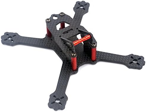 X 135 FPV Drone Frame Carbon Fiber with 3mm Arms, Freestyle X Frame Quadcopter Kit for 1104 1105 1106 1306 Brushless Motor (Suitable for 2'' 3'' propeller ) by Crazepony