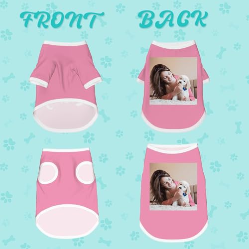 Image of Personalized Dog Shirt, Custom Dog Clothes for Small Dogs, Customized Chihuahua Clothes, Custom Shirts for Dogs, Chihuahua Accessories, Puppy Essentials Girl, Puppy Gift Birthday Party