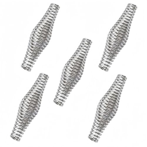 5Pcs BBQ Spring Handle,Stainless Steel Wood Stove Handles Replacement,4.33 Inch Long Heavy Duty BBQ...