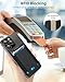 for MagSafe Wallet, Stronger Magnetic Wallet for iPhone 17/16/15/14/13/12 Series, 7 Cards Holder, Magnetic Phone Wallets, Vegan Leather Minimalist Slim RFID for iPhone Wallets, 1 Slot, Black & Black