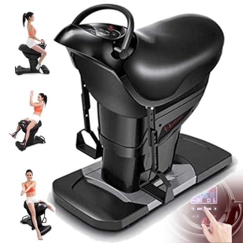 JMbpkduHs Electric Horse Riding Machine,Fat Burning and Shaping Horse Riding Aerobic Weight Loss Artifact,20 Speed + 3 Modes,Abdominal Exercise Machine,150kg Load