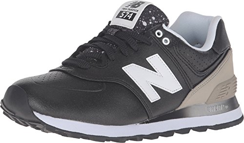 New Balance New Balance Women's 574 V1 Gradient Sneaker, Black/Husk, 7 M US