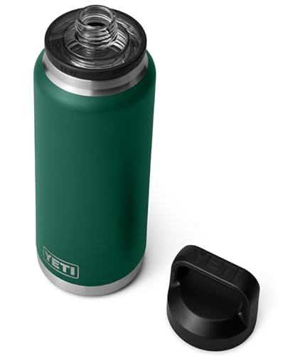 YETI Rambler Flasche Mit Chug-Verschluss, Black Forest Green, 36 oz (1 L)