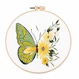 Photo Gallery awesocrafts kit da ricamo, farfalla e fiori, gamma completa di kit per principianti, adulti e bambini, fai da te per punto croce fatto a mano con motivi semplici (farfalla) Photo Gallery awesocrafts kit da ricamo, farfalla e fiori, gamma completa di kit per principianti, adulti e bambini, fai da te per punto croce fatto a mano con motivi semplici (farfalla)