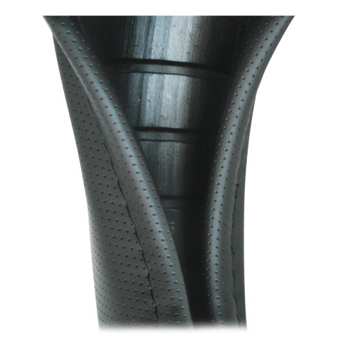 Gg Grand General 54005 Black 18" Deluxe Steering Wheel Cover, Black W/Black Stitching #TOP1