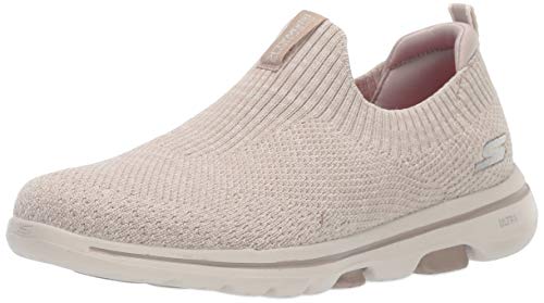 Skechers Women's GO Walk 5-15952 Shoe, Taupe, 10 M US