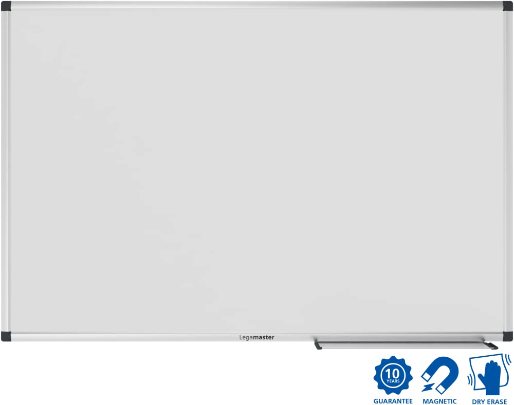 Legamaster UNITE Whiteboard – biała – 90 x 120 cm – tablica magnetyczna z lakierowanej stali wraz z zestawem montażowym, półką na markery i instrukcją montażu (może nie być dostępna w języku polskim)