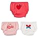 JEELINBORE Bébé Filles Souple et Confortable sous-vêtements Imprimé Ruffle Panties Culottes Bloomers, 3pcs | pour 1-5 Ans (Style1 Papillon, 110)