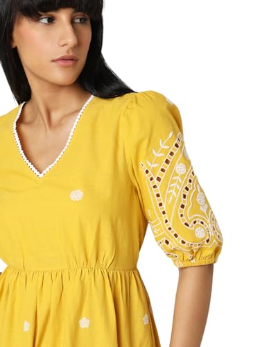 Image of VERO MODA Midi Fit and Flare Dress for Women