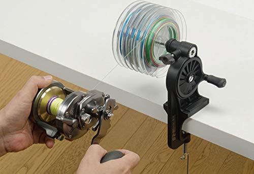 MIUSUK Carretel de linha de pesca multifunções, carretel giratório, sistema de enrolador de linha de