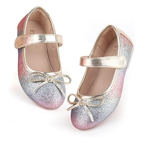 BFOEL Toddler Little Girl Dress Shoes - Girl Mary Jane Flats Party School Wedding(A191_28) Cover