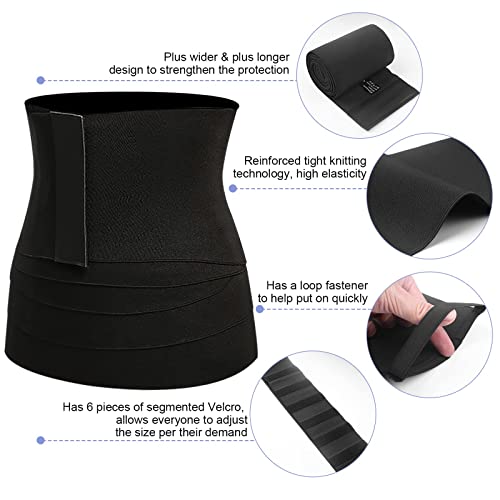 Aideasmart Waist Trainer For Women With Loop Snatch Me Up Bandage Wrap Plus Size Invisible Workout Waist Bandage Wrap Tummy Wrap For Gym Sport #TOP3