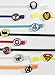 Shannon's Chixx Colorful Poultry Leg Bands for Home Chicken Coops, Identification Bands for Chickens, Ducks, Geese, and Turkeys, Superhero Charms (Set of 10)