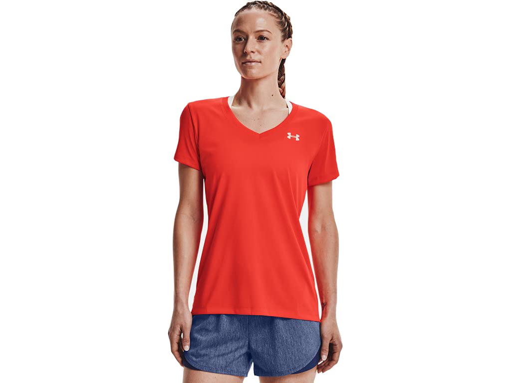 Under Armour Women's UA Tech™ Twist V-Neck Short Sleeve Tech SSV- Twist Mujer (Pack de 1) — view 140