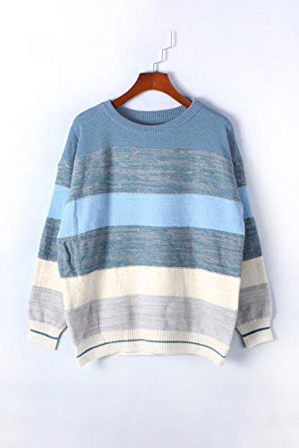Image of ANCAPELION Women's Casual Sweater Pullover Winter Basic Sweatshirt Long Sleeve Cozy Knitted Jumper Tops Loose Fit