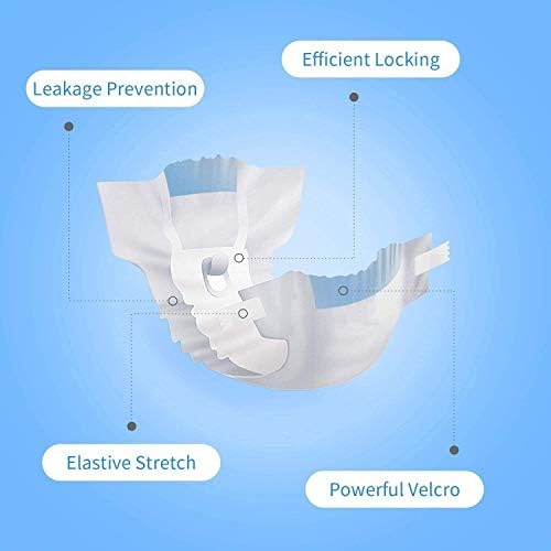 Nobleza - Disposable Female Dog Nappies Large, Dogs Training Diapers Super Absorbent with Leak Proof Fit, Pack of 12, Waist 15-23 Inch, Size XXL: 10-15KG