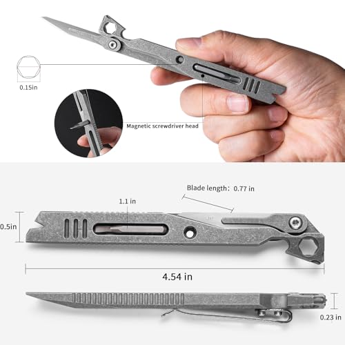 Image of 5-in-1 Portable EDC Pry Bar Multi Tool, Ultra-durable & Lightweight (Matte) | Multi-tool,Ultra-lightweight, High strength & sturdy, Rust & corrosion proof, Ideal for Daily Outdoor, Camping, Repairs
