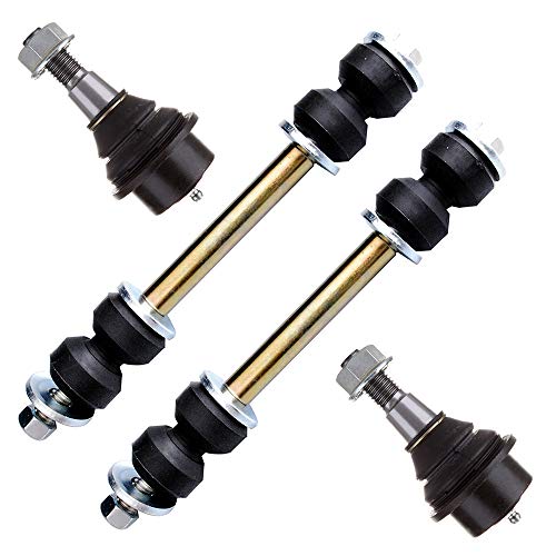 SCITOO 4pcs Front Suspension Kit Sway Bar Link Lower Ball Joint Fit 2007-2013 For Chevy Avalanche 2007-2014 For Chevy Suburban 1500 Tahoe 2007-2014 For GMC Yukon/Yukon XL 1500