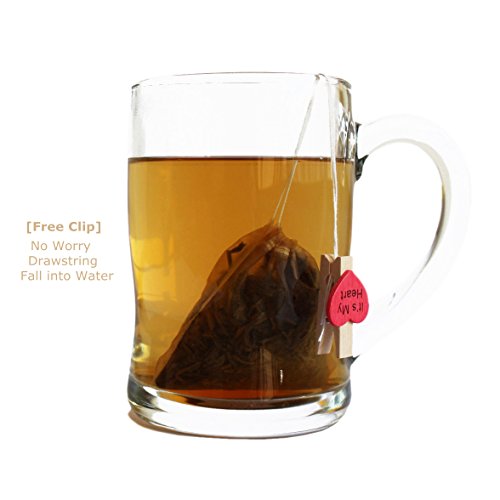 Bstean Tea Filter Bags Disposable Tea Infuser With Drawstring For Loose Leaf Tea With 100% Natural Unbleached Paper And 2 Free Clip (100 Pcs X 2) #TOP1