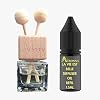 Auronna La Vie Est Belle Car Air Fresheners For Men & Women – Long Lasting Car DIffuser – Wooden Cap & Cube Bottle With Free 15ml Refill Car Scent (La Vie Est Belle)