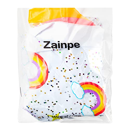 Zainpe Inflatable Unicorn Pool Float With Glitters Inflation Swimming Ring Outdoor Water Inflatable Lounge Raft Tube Summer Fun Beach Floaties Vinyl Swim Floaty Pool Toy For Kids Adults White #TOP6