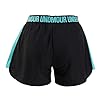 Under Armour Women's Play Up 2.0 Shorts , Black (055)/Peach Plasma , Large