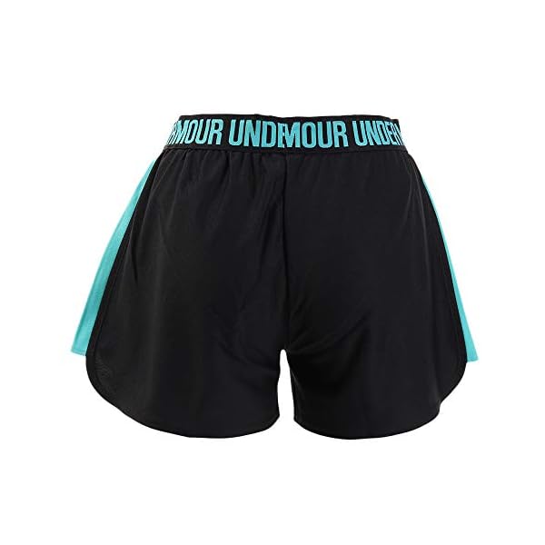 Under Armour Women's Play Up 2.0 Shorts , Black (055)/Peach Plasma , Large