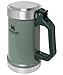 STANLEY Classic Bottle Opener Beer Stein 24 oz | Flip Up Lid and Heavy Duty Handle with Built In Bottle Opener | Insulated Stainless Steel Beer Mug | BPA-Free | Hammertone Green