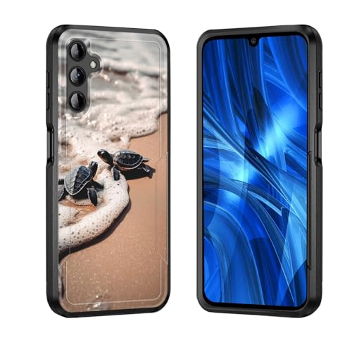 JHYYTUJTYP for Galaxy A16 5G Case,[Military Grade Drop Tested] Heavy-Duty Tough Rugged Shockproof Protective Case for Samsung Galaxy A16 5G 6.7 inch 2024,Sea Turtles on The Beach - image 1